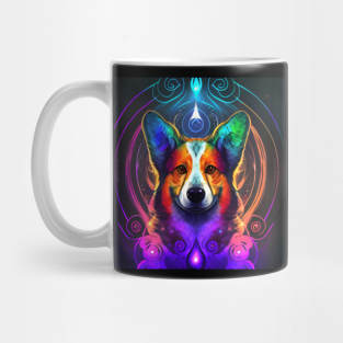 red Corgi graffiti style Mug